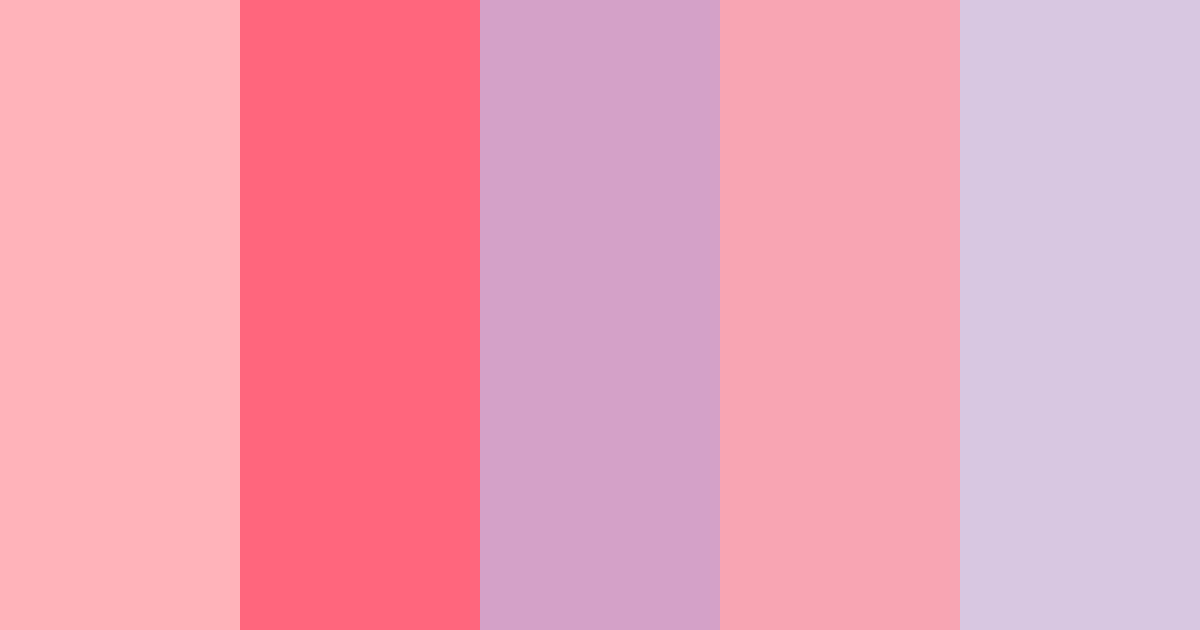 Download pink sugar color palette PNG image (landscape)
