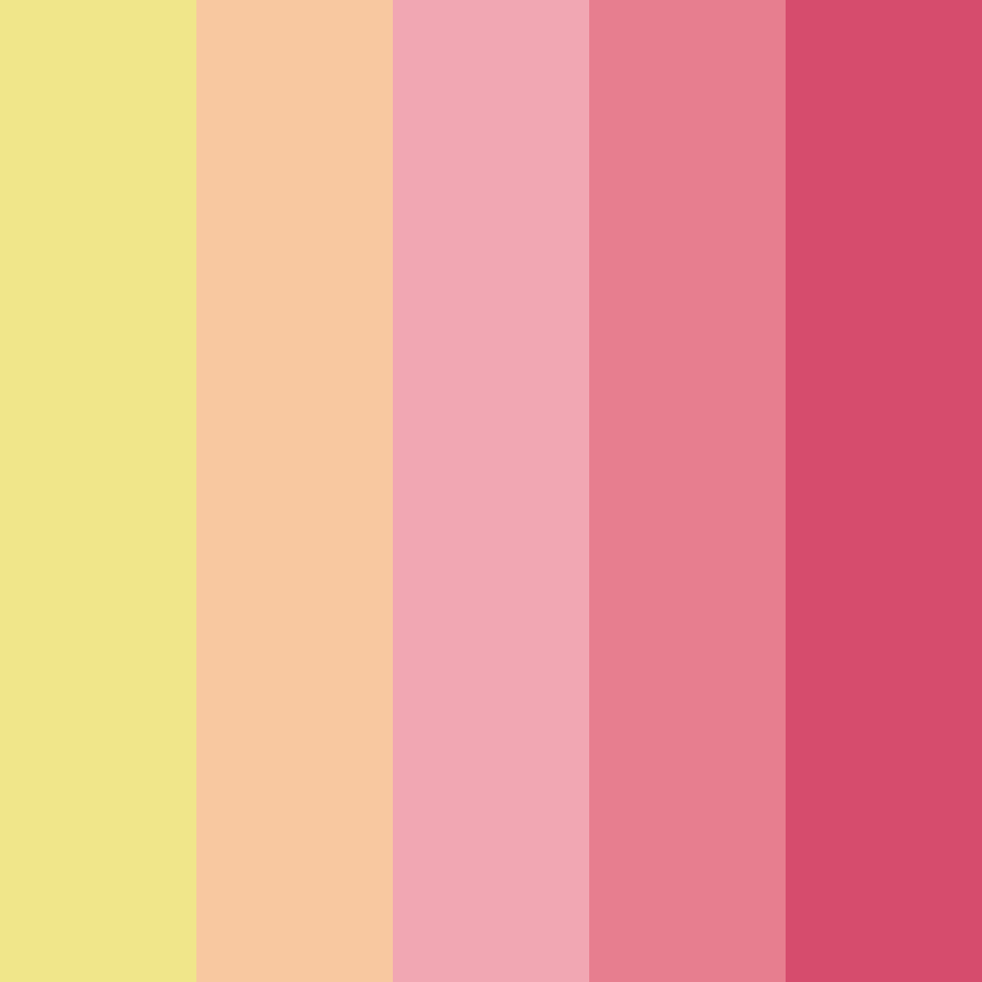 Download pink sugar cookie color palette PNG image (square)