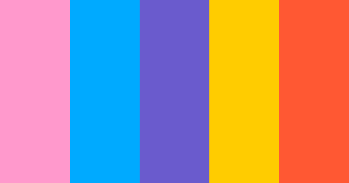 Download electric sunset dream color palette PNG image (landscape)