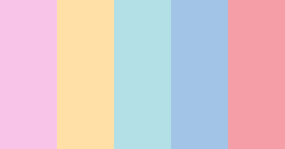 Download pastel pink color palette PNG image (landscape)