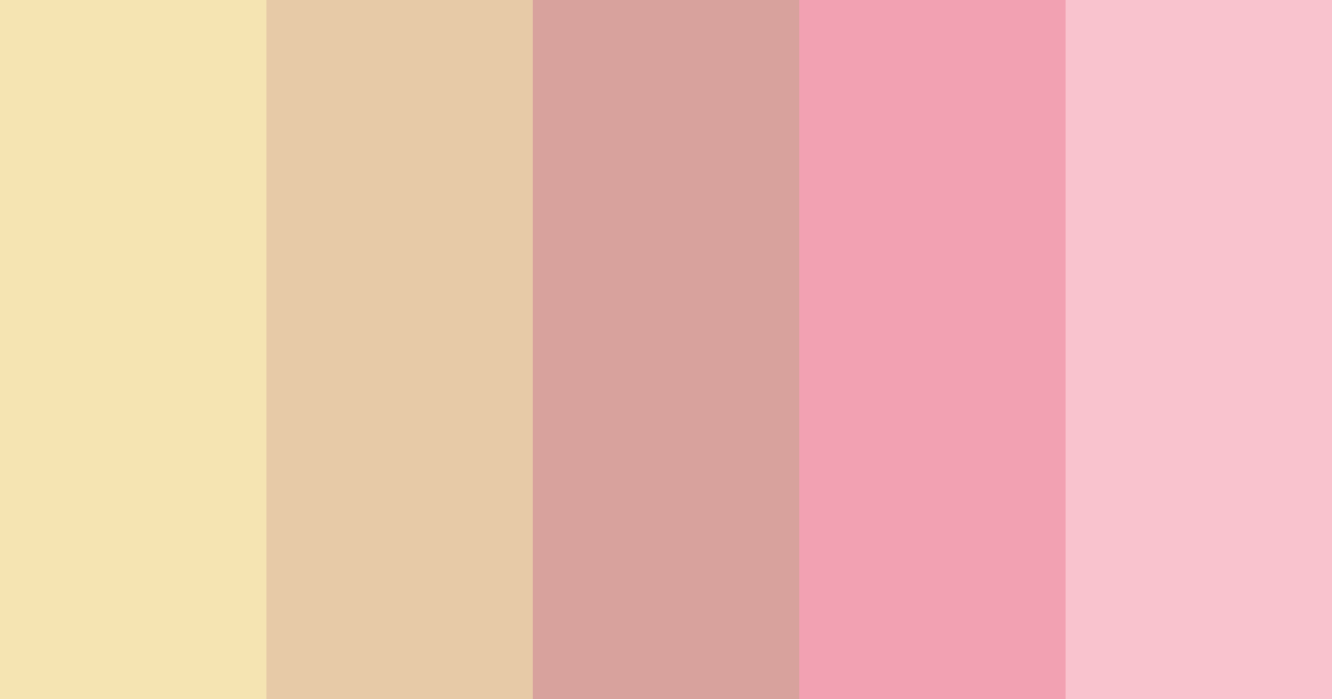 Download pink sugar cookie color palette PNG image (landscape)