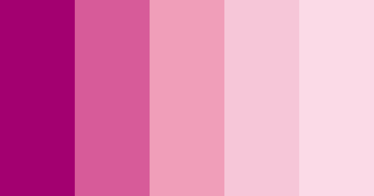 Shades of Pink Color Palette