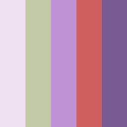 Whimsical Garden Dreamscape in Warm Lavender Color Palettes