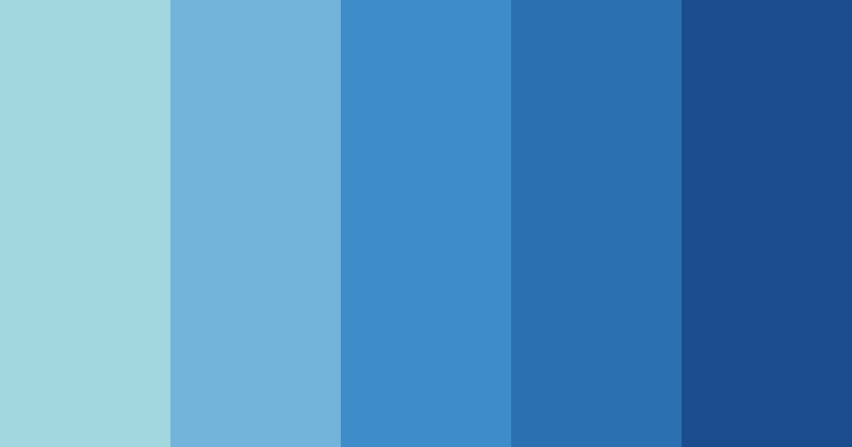 Shades of Blue Color Palette