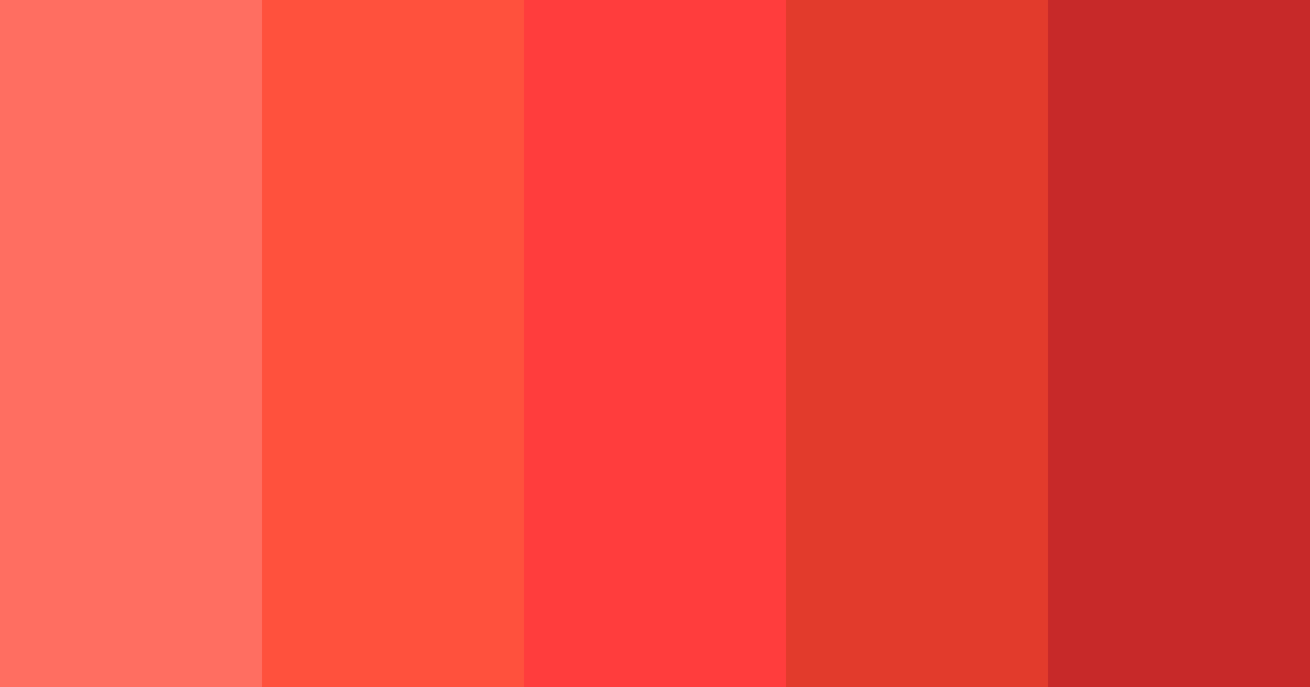 Vibrant Red Color Palette