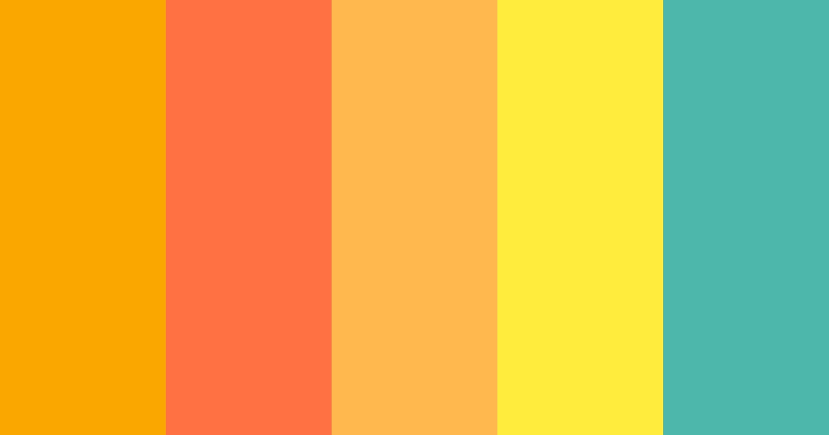 Tropical Yellow Color Palette