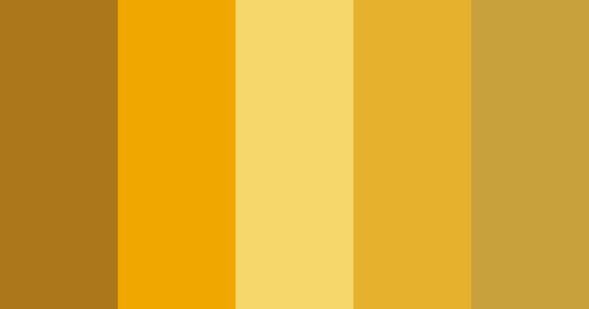 Golden Sands of Mandalay Color Palette