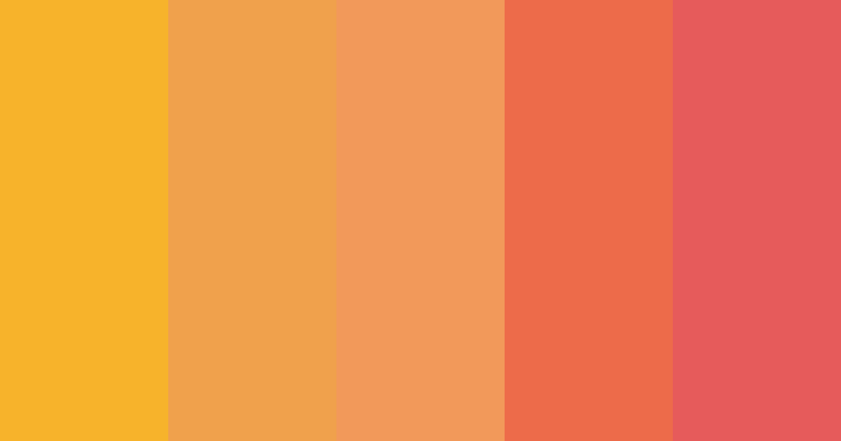 Paleta de colores Orange Sunset