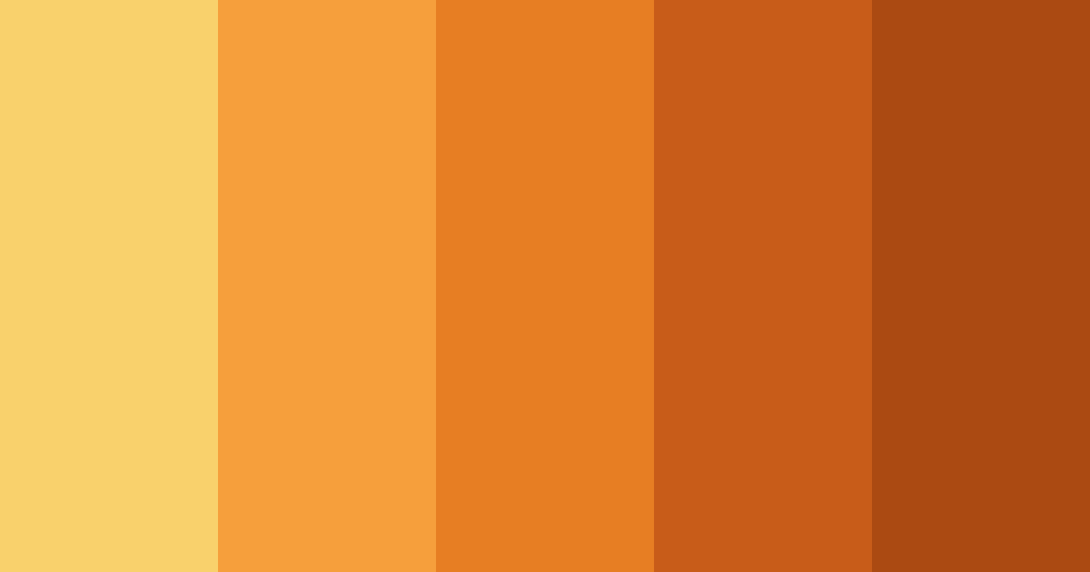 Golden Ember Sunset Color Palette