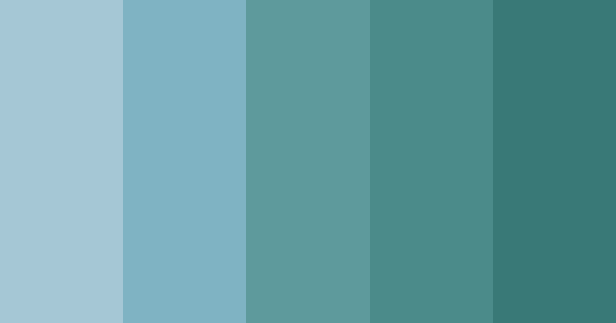 Paleta de colores Teal Tidal Moon