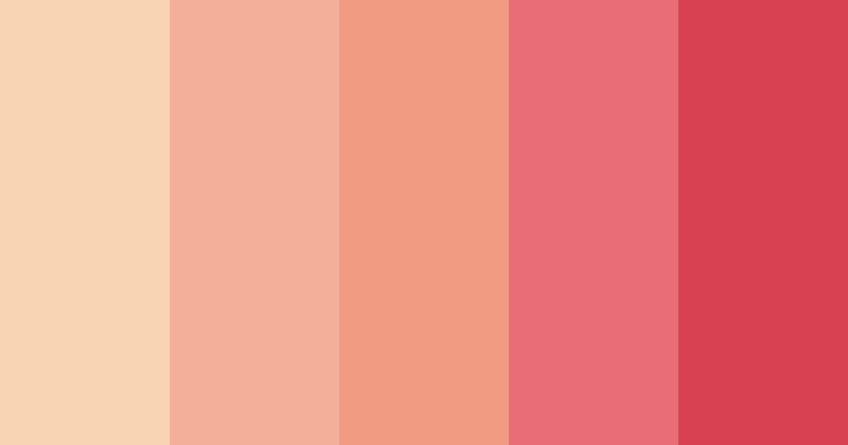 Peachy Sunset Color Palette