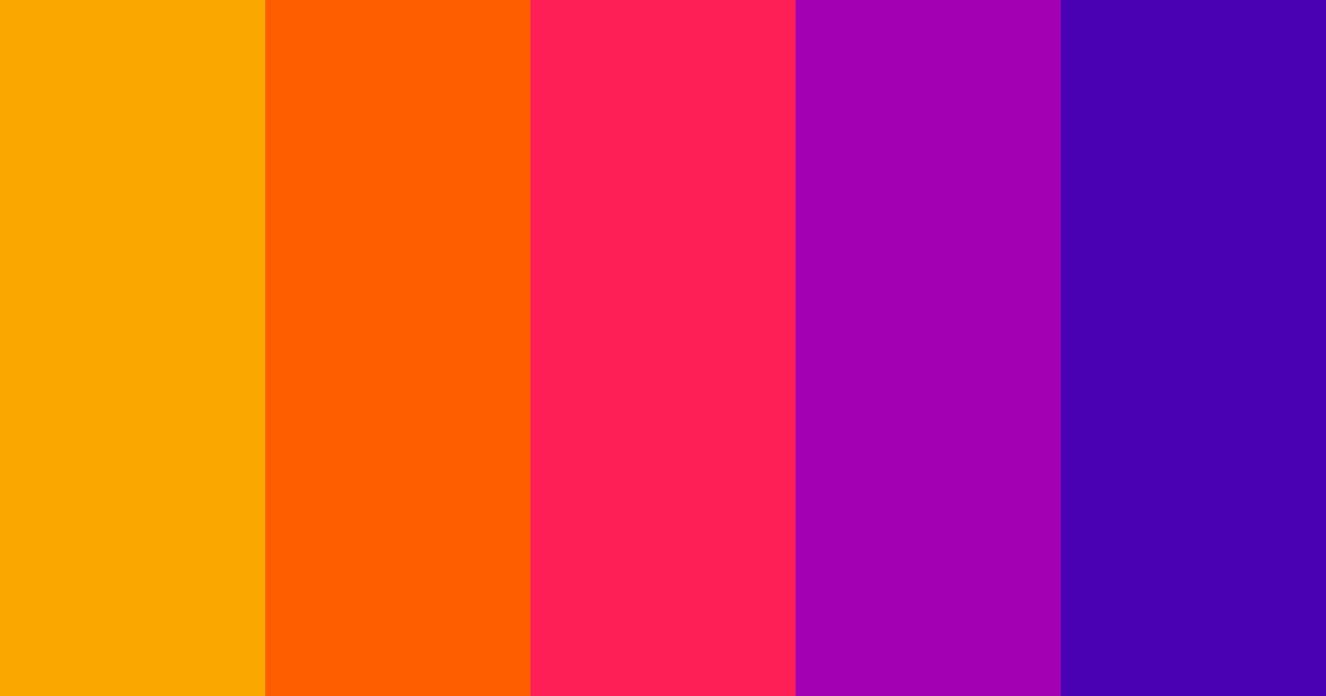 Eccentric Orange Color Palette