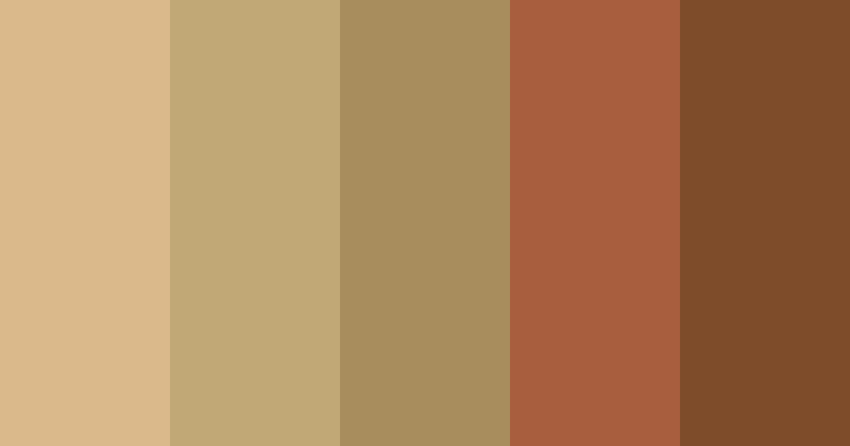 Brown Harvest Moon Color Palette