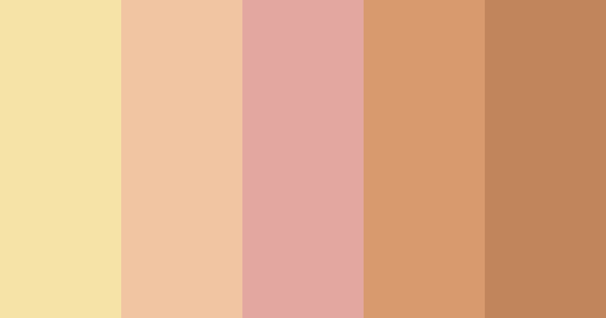 Warm Buttercream Color Palette