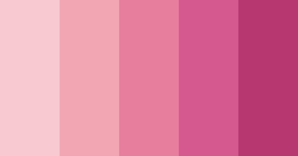 Shades of Pink Color Palette