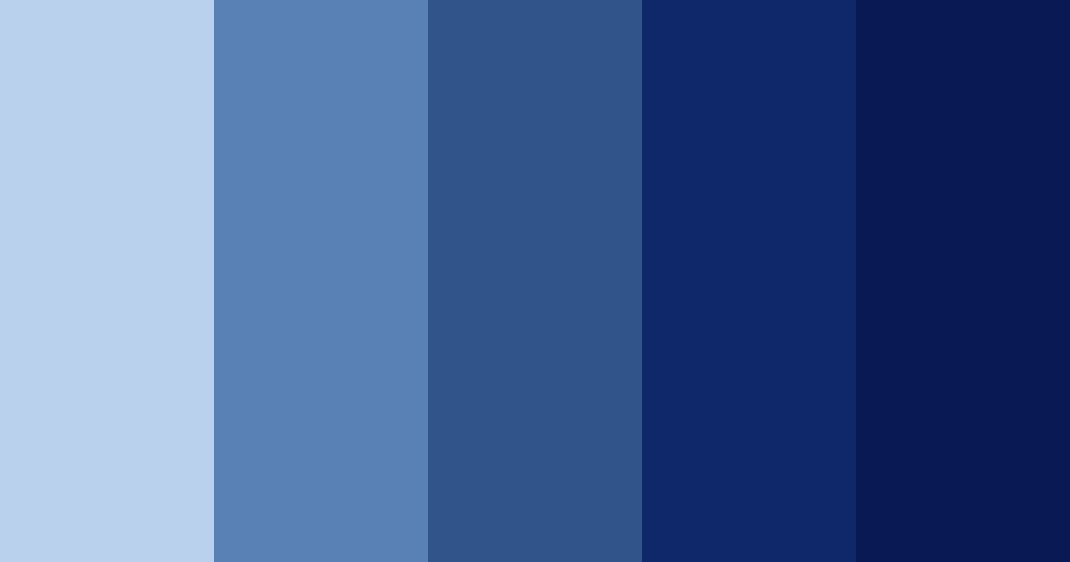 Oceanic Twilight Blues Color Palette