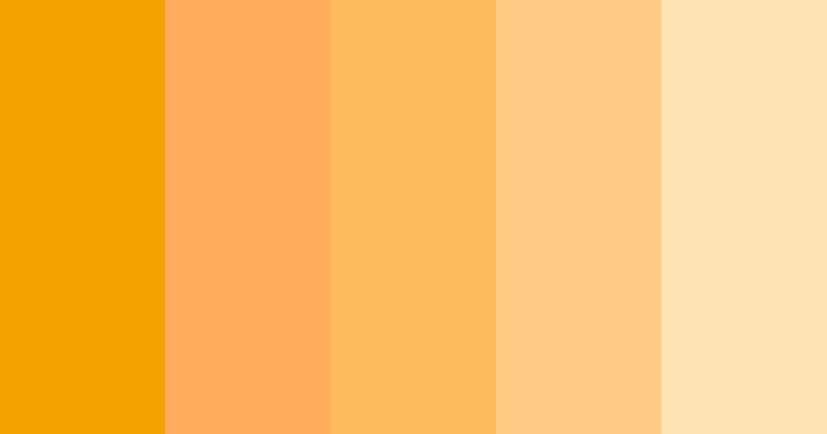 Golden Sunrise Bliss Color Palette