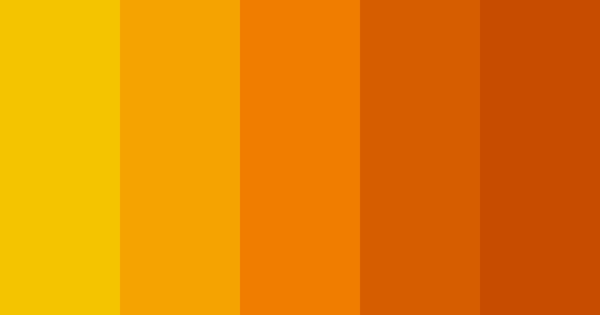Golden Sunset Color Palette