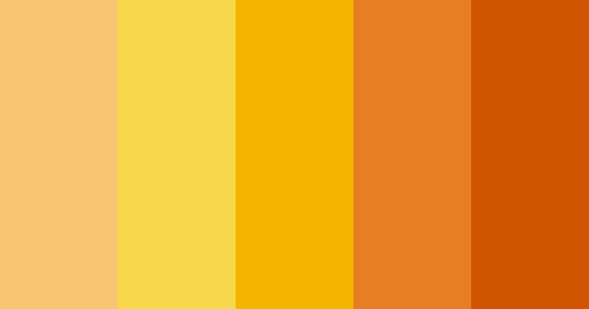 Golden Ember Sunset Color Palette