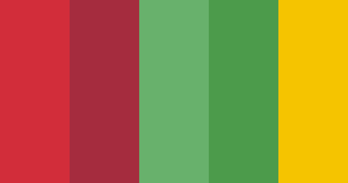 Paleta de colores Cherry Red and Green