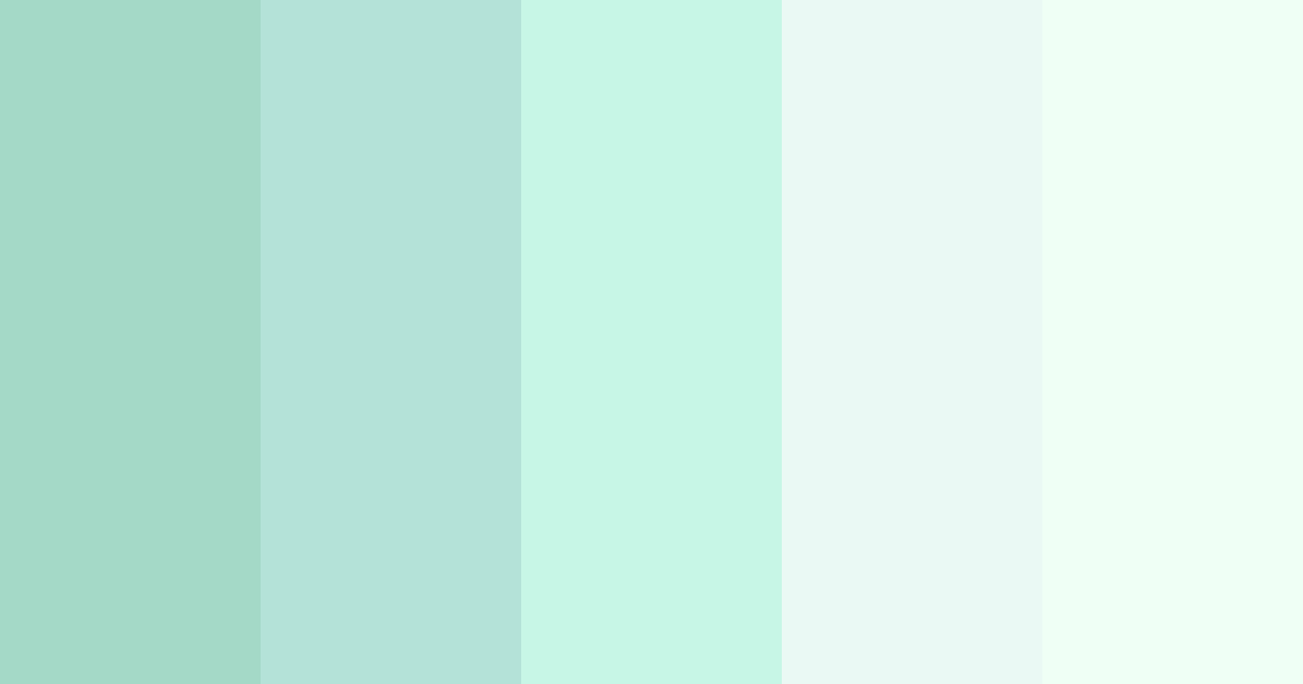 Teal Dew Color Palette