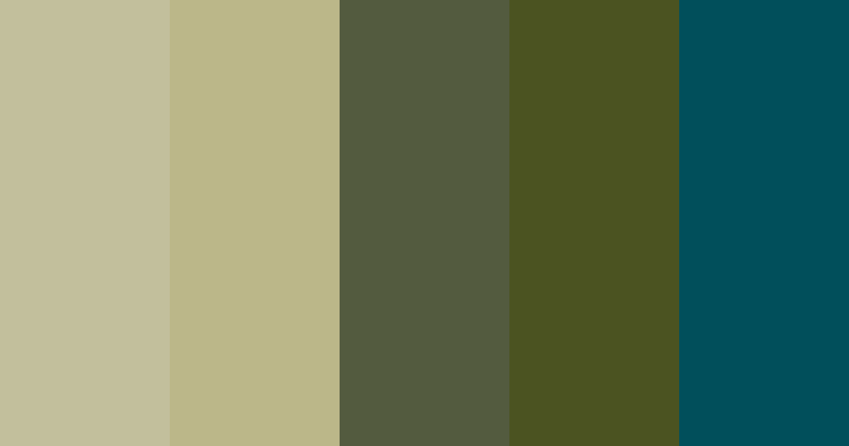Verdant Whispering Shadows Color Palette