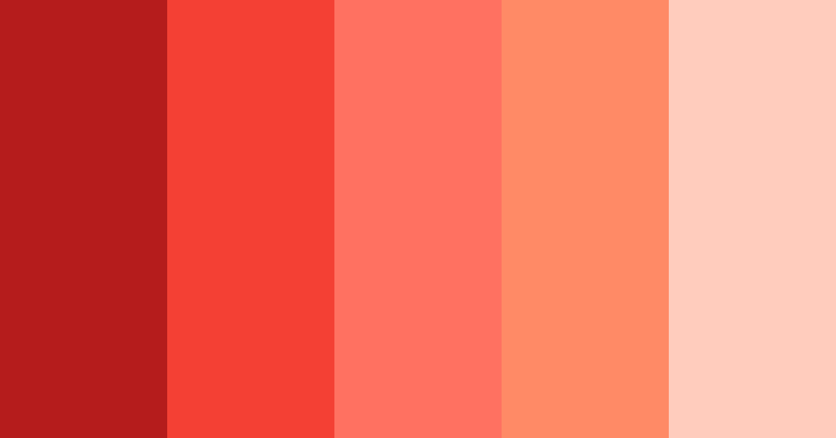 Shades of Red Color Palette