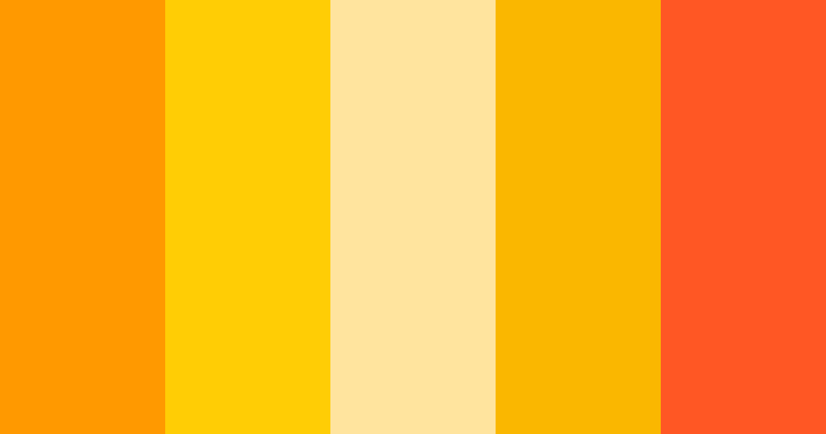 Paleta de colores Orange Sunshine