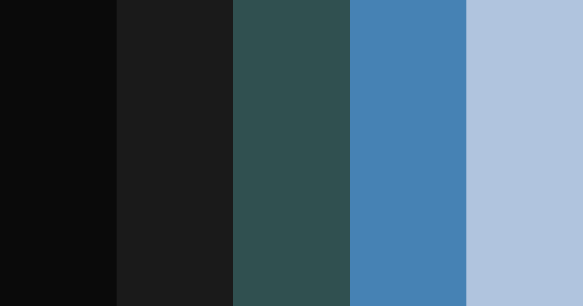 Dark Steel Blue Color Palette