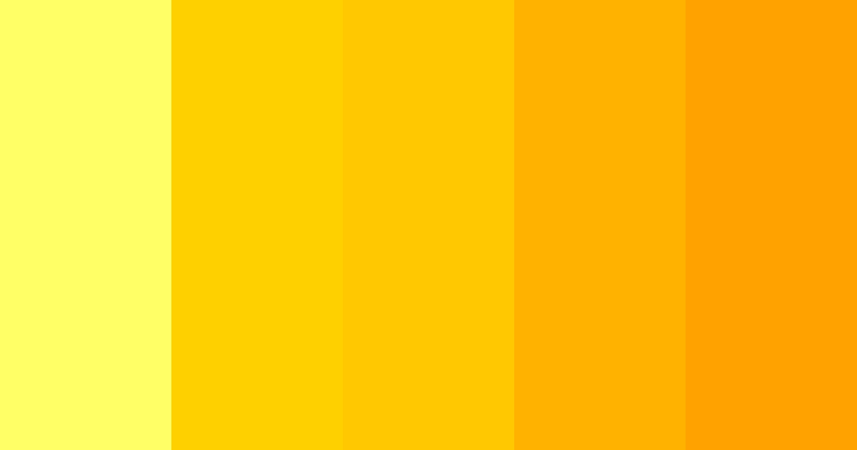 Paleta de colores Bright Yellow