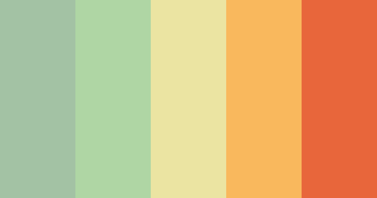 Lush Meadow Sunrise Color Palette