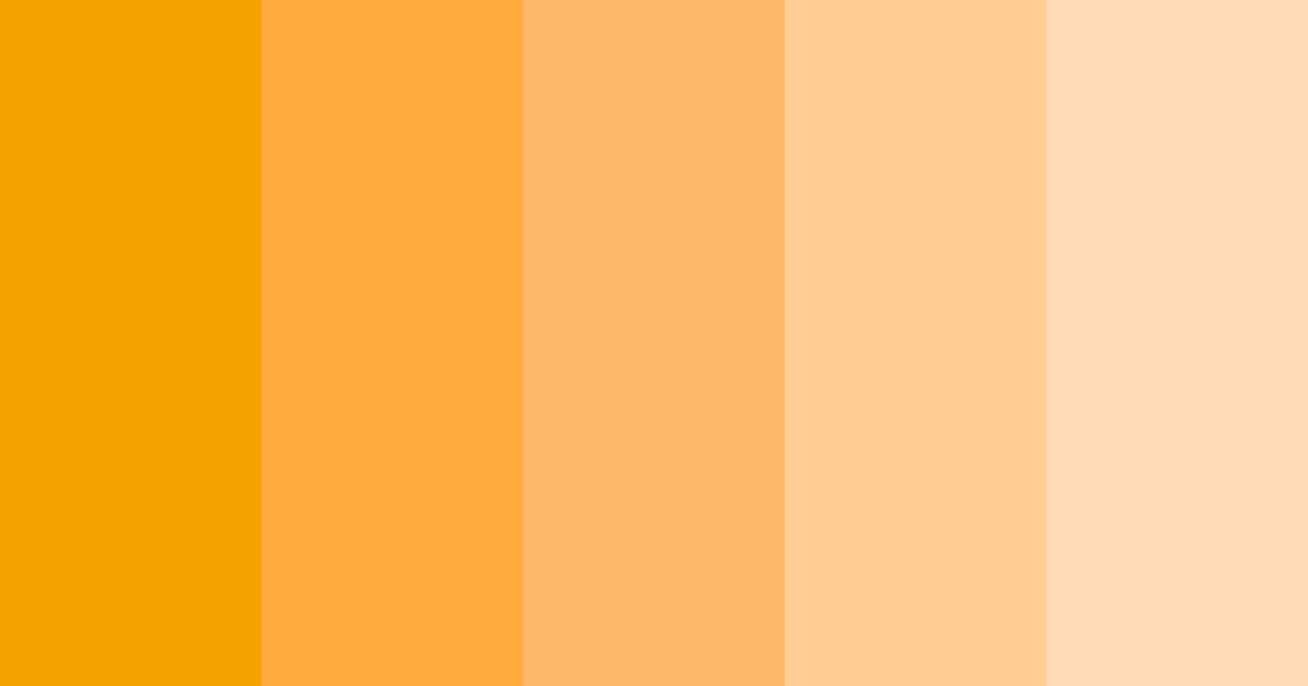 Paleta de colores Orange Sunshine