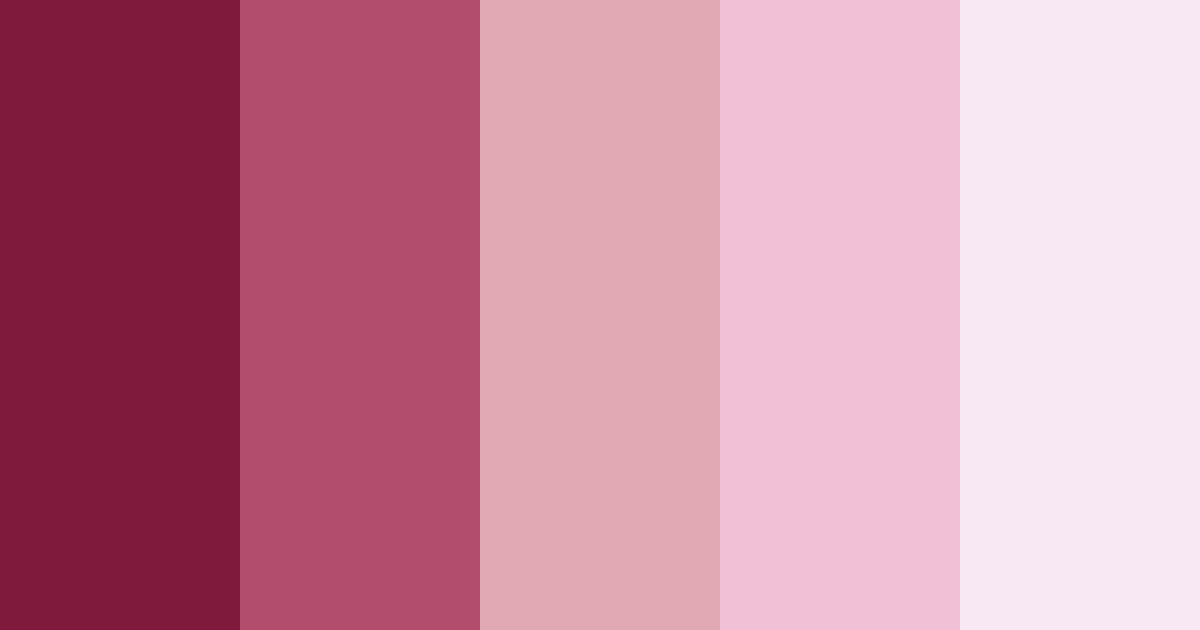 Pink Holyberry Color Palette