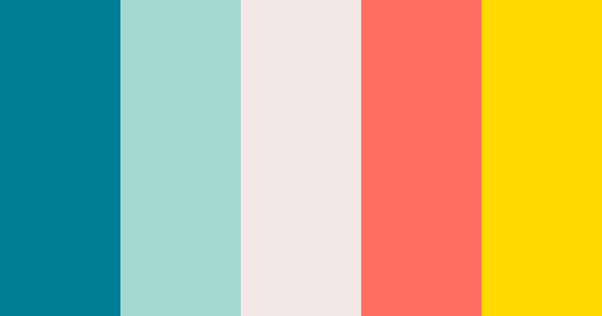 Paleta de colores Teal Tui