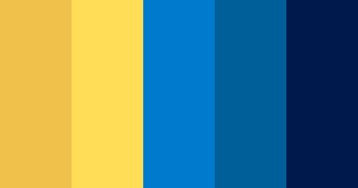 Golden Waves of Azul Color Palette
