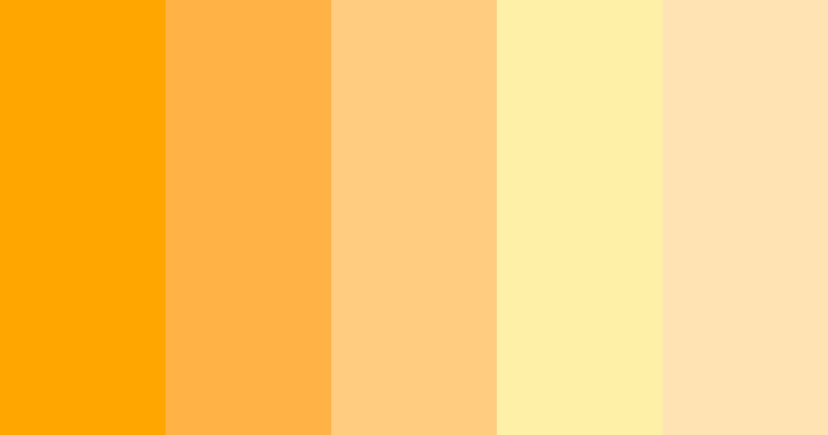 Light Orange Color Palette