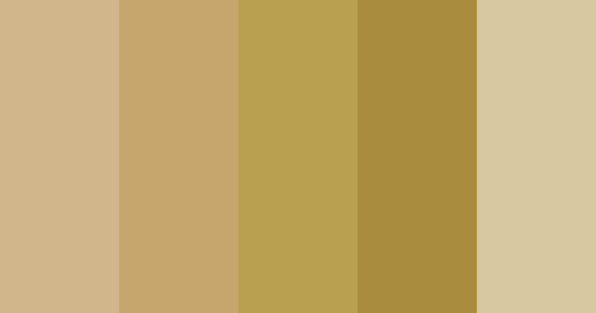 Sunlit Sand Dunes Color Palette