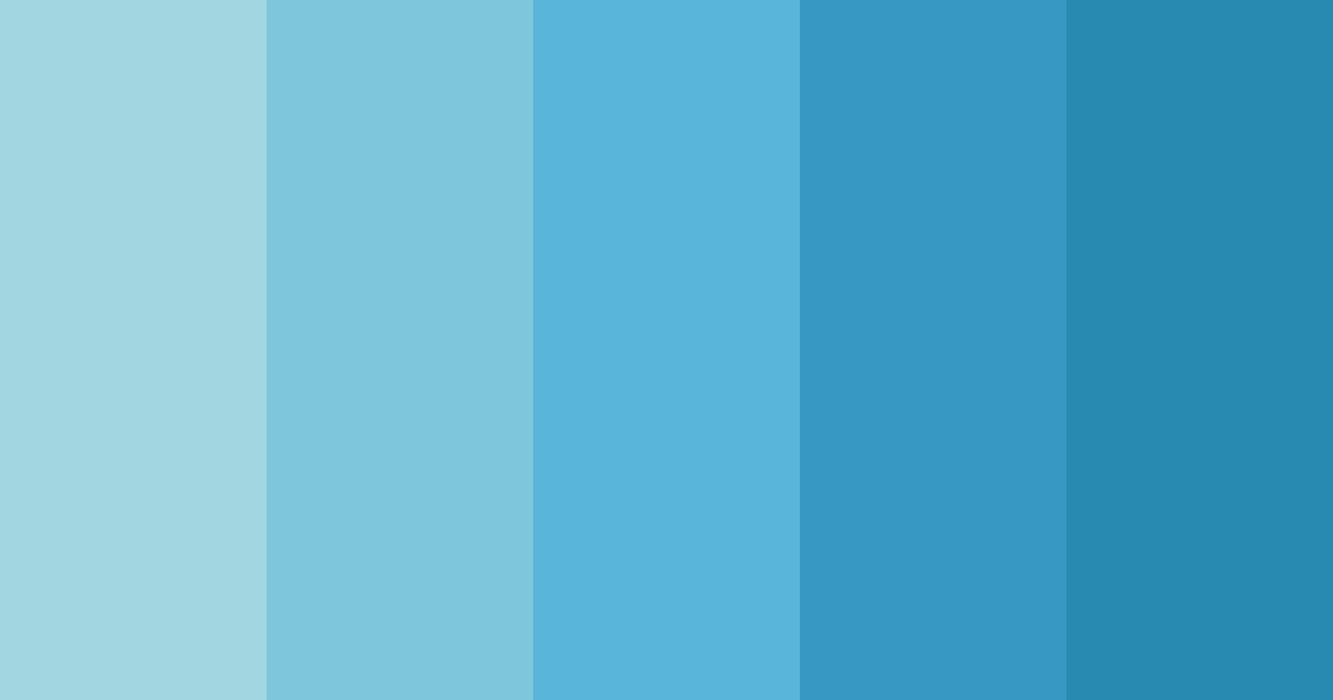 Different Color Powder Blue Color Shades of Powder Blue Color Palette