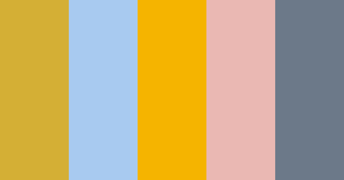 Golden Blue Color Palette