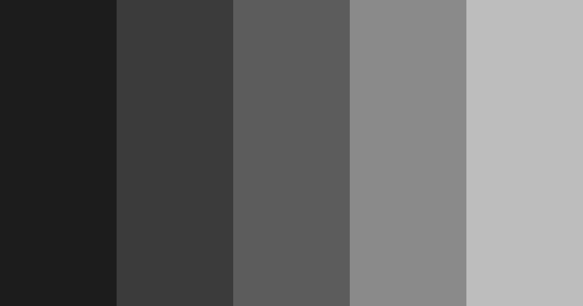 Shades of Obsidian Color Palette