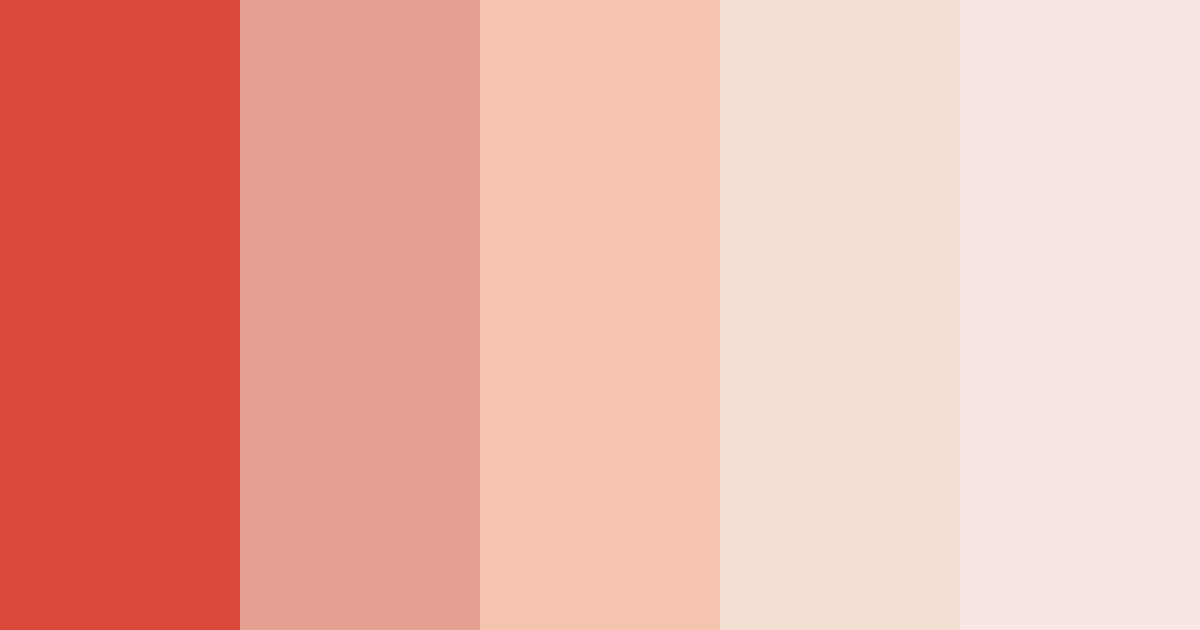 Soft Red Color Palette