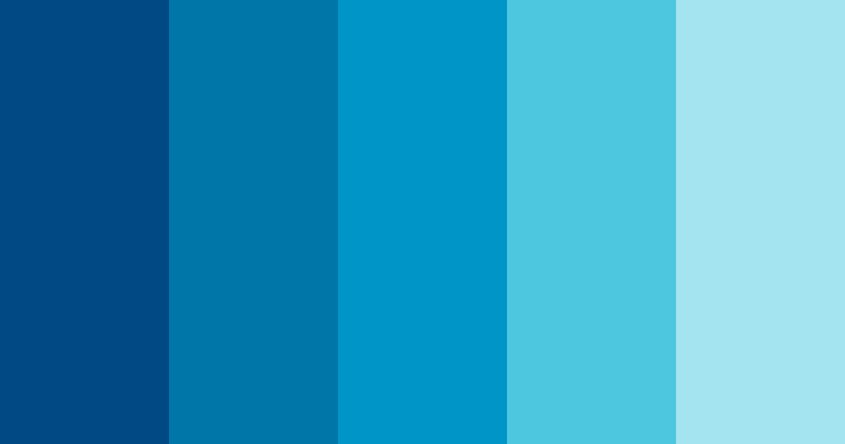 Shades of Prussian Blue Color Palette