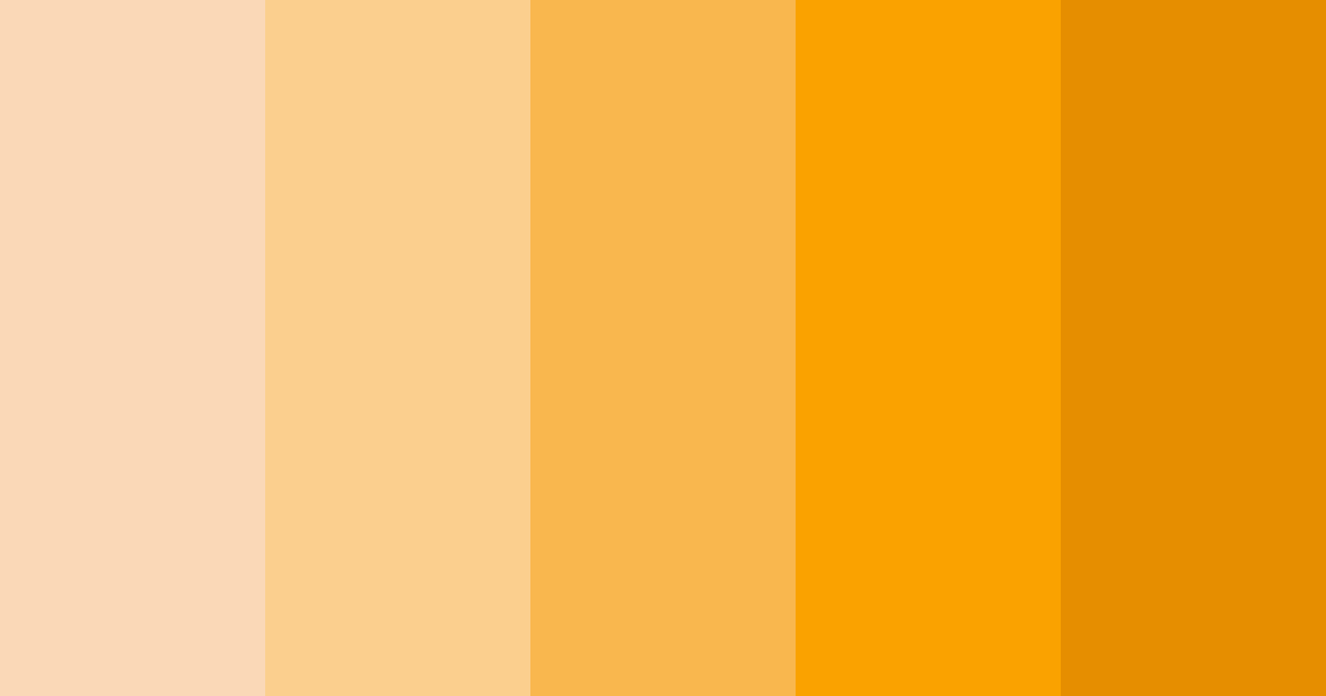 Peachy Yellow Color Palette