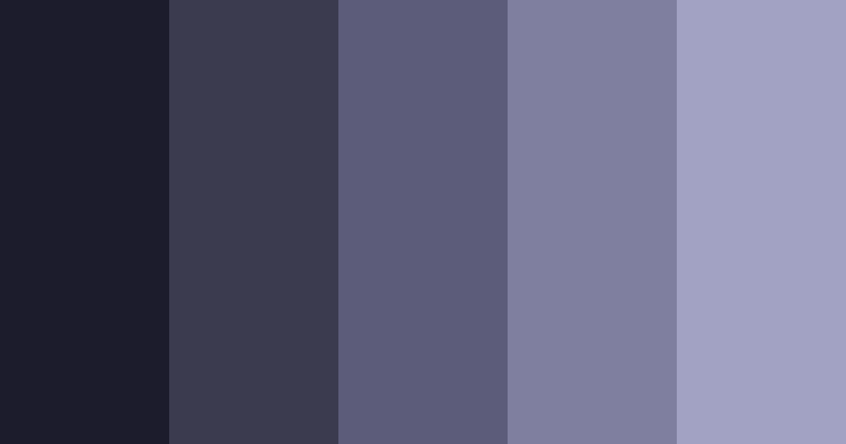 Dark Blue Elegance カラーパレット