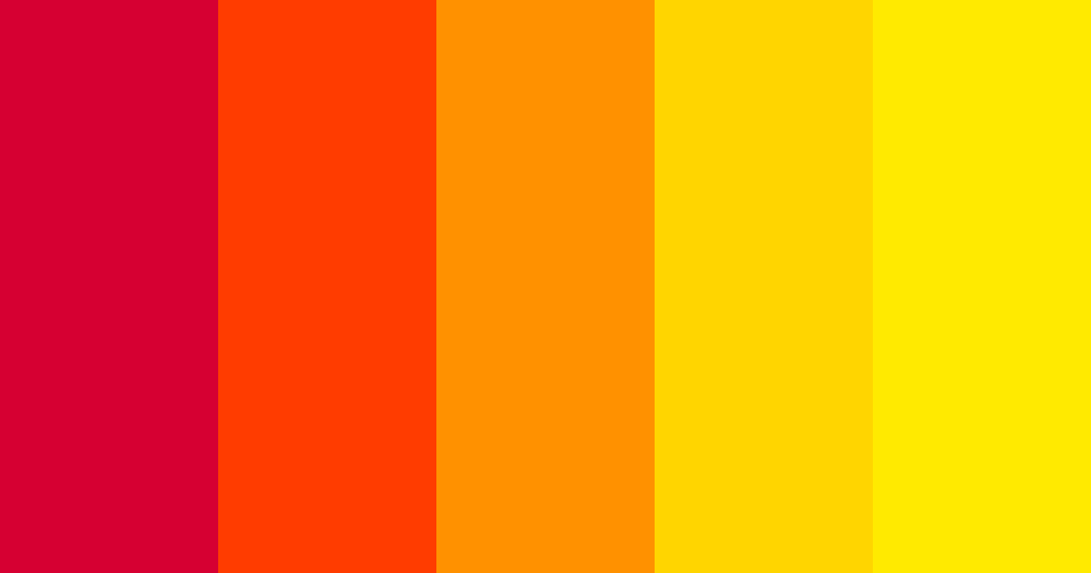 Aggressive Red Color Palette