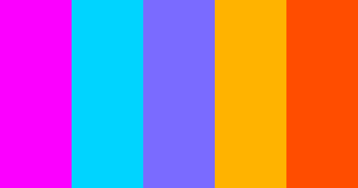 Vibrant Pink and Blue Color Palette