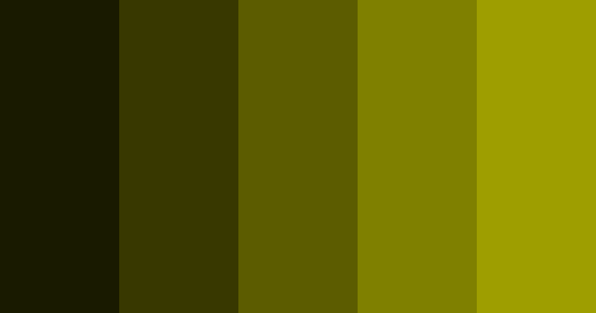 Dark Yellow Color Palette