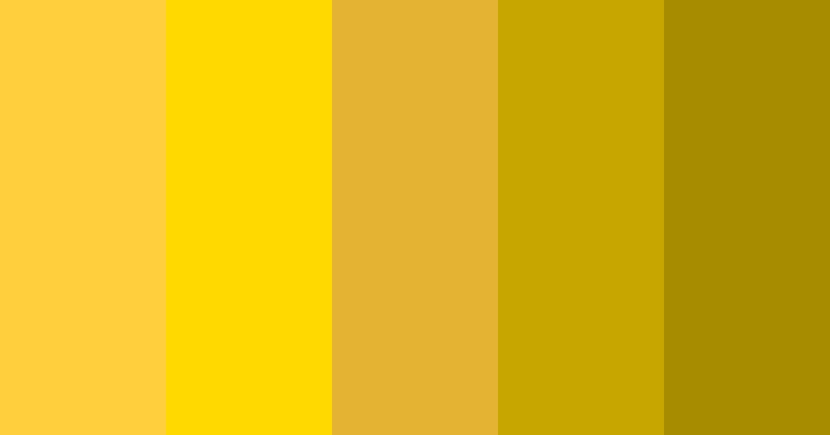 Yellow Ginger Color Palette