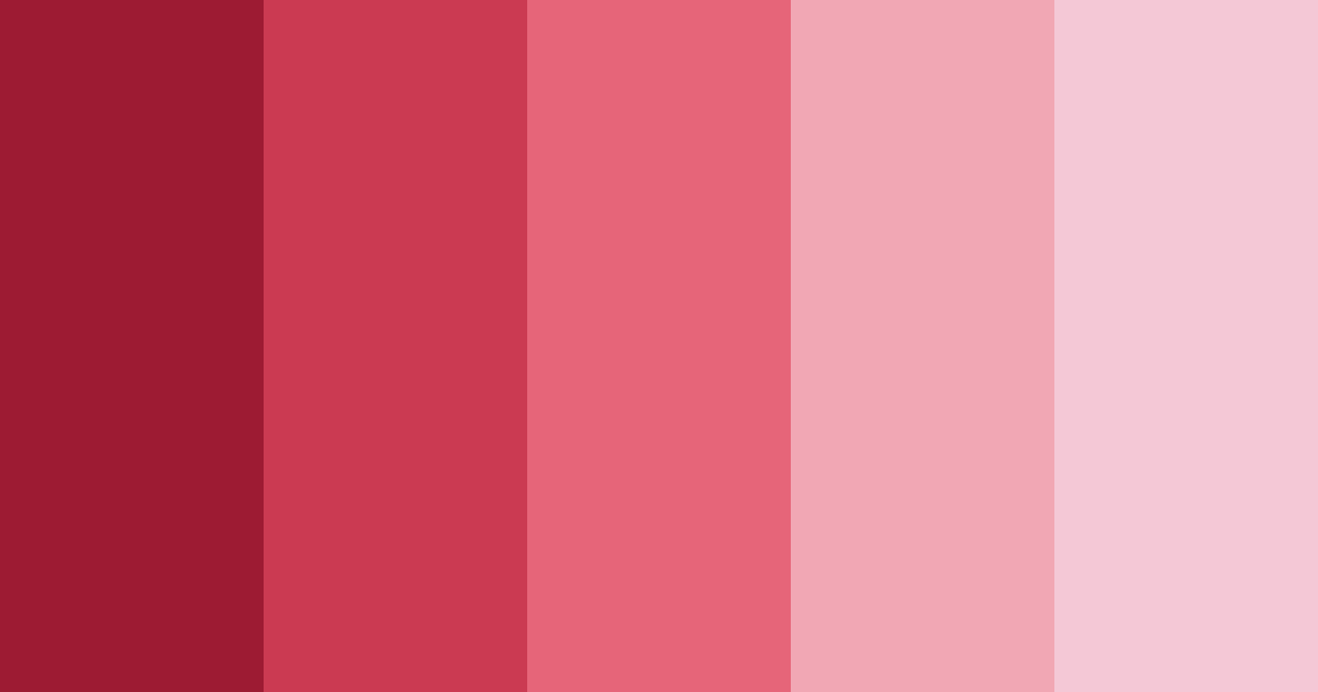 Cherry Red Shades Color Palette