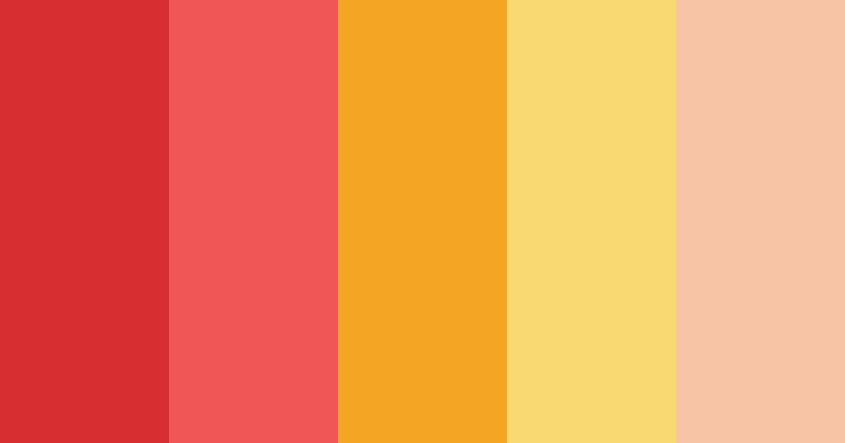 Bright Red Color Palette